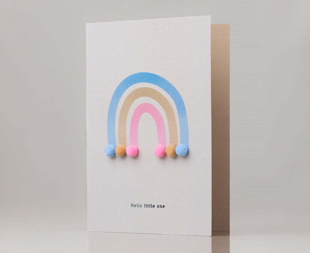 Greeting Card Rainbow "Hello Little One"