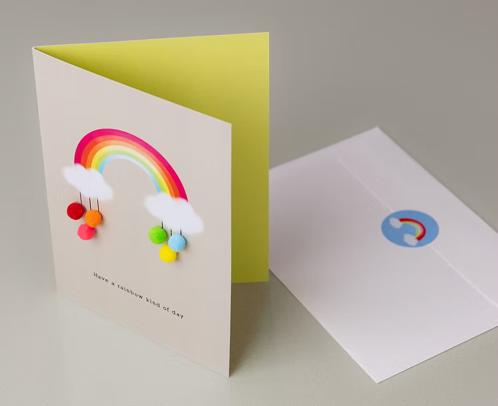Rainbow & Clouds Greeting Card
