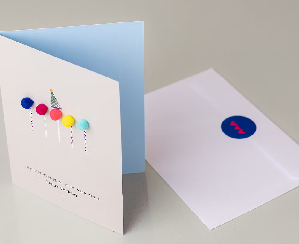 Greeting Card Wish you a Happy Birthday