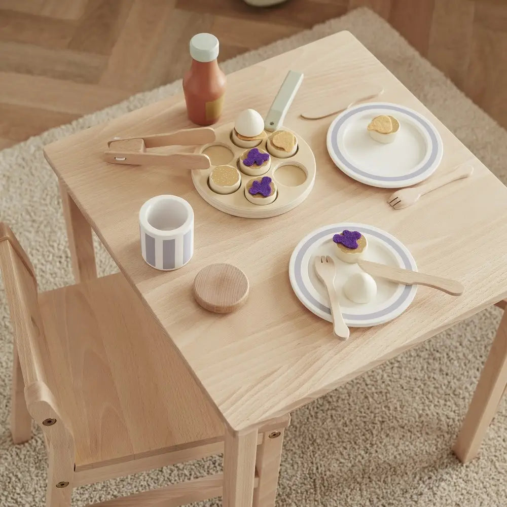Frühstück Set Pancakes