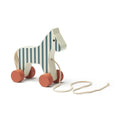 Pull-along toy horse stripes Carl Larsson