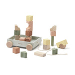 Kid's Concept Wagen mit Holzklötzen Edvin bei Yay Kids