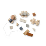 Kid's Concept Zug mit Holzklötzen braun bei Yay Kids