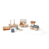 Kid's Concept Zug mit Holzklötzen braun bei Yay Kids
