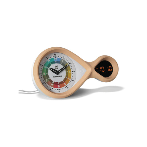 Kidywolf Analoger digitaler Wecker Rosa bei Yay Kids