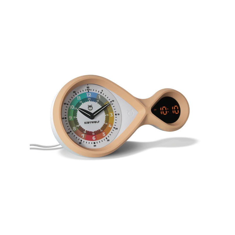 Kidywolf Analoger digitaler Wecker Rosa bei Yay Kids