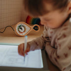 Kidywolf Analoger digitaler Wecker Rosa bei Yay Kids