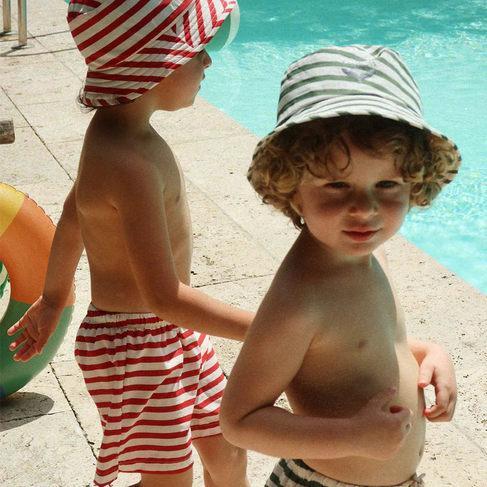 Swim Shorts "Asnou" – Red Stripe