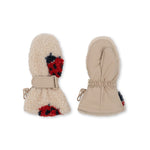 Konges Sløjd Kinder Teddy Handschuhe Jody Mittens Ladybug Sand bei Yay Kids