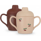 Konges Slojd Silikon Trinkbecher 2er Pack Cherry bei Yay Kids