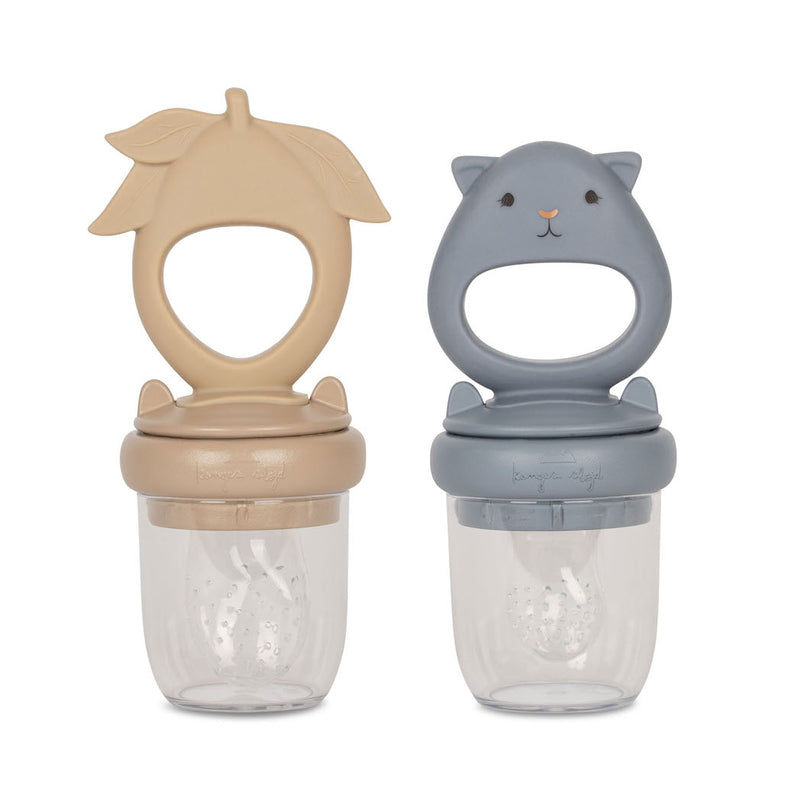 Silicone Fruit Feeding Pacifier Hamster/ Lemon Warm Clay/ Quicksilver