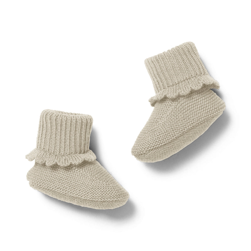 Konges Slojd Baby-Schuhe Vitum Booties Almond Milk bei Yay Kids