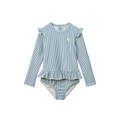 Badeanzug Sille Seersucker Blau – Liewood