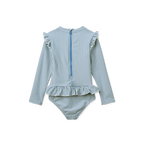 Badeanzug Sille Seersucker Blau