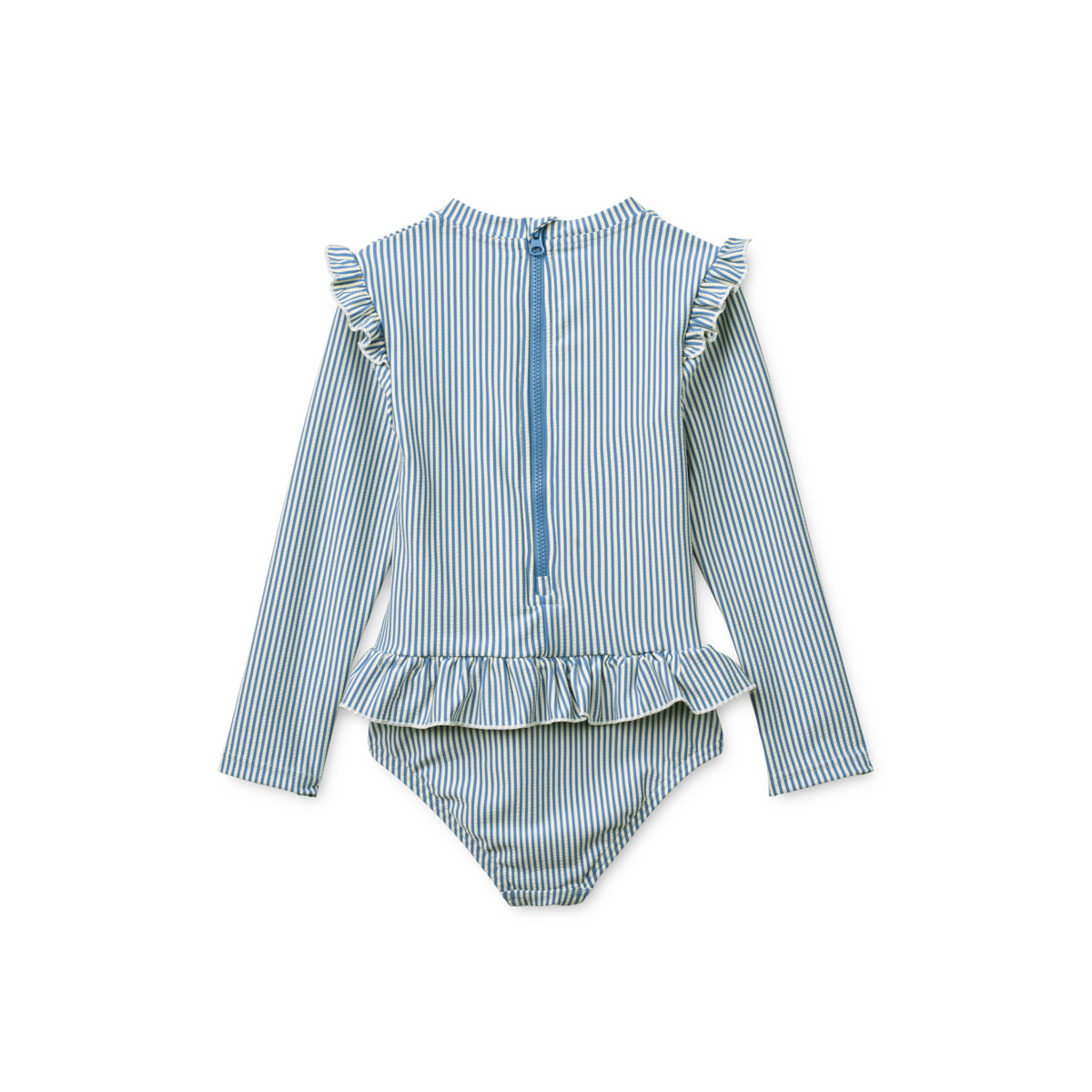 Badeanzug Sille Seersucker Blau