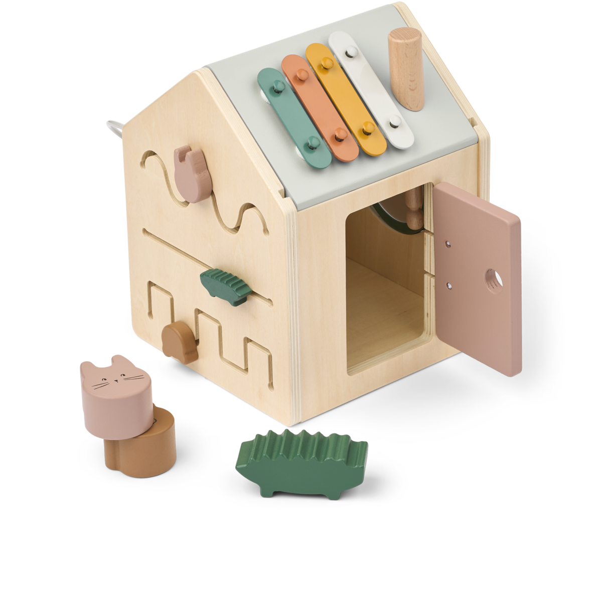 Aktivitätswürfel aus Holz 'Lucas' Tuscany Rose Multi Mix – Liewood