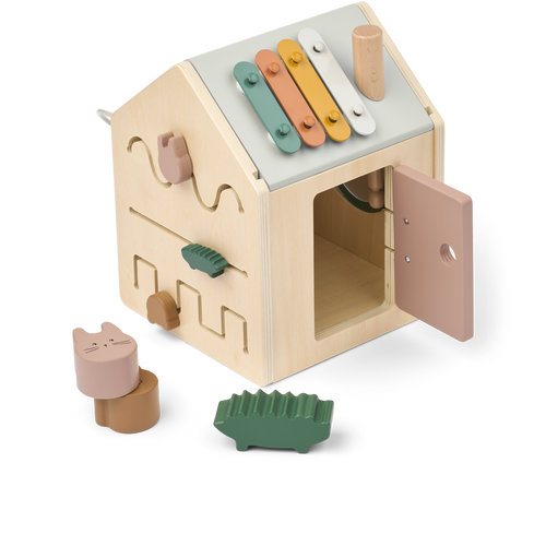 Aktivitätswürfel aus Holz 'Lucas' Tuscany Rose Multi Mix – Liewood