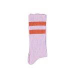 Piupiuchick Kinder Socken Lavender with Terracotta Stripes bei Yay Kid…