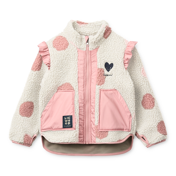 Jacke 'Noam' Spot Dot Sandy/Rose Blush Mix