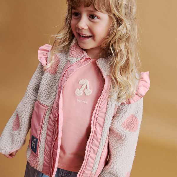 Jacke 'Noam' Spot Dot Sandy/Rose Blush Mix