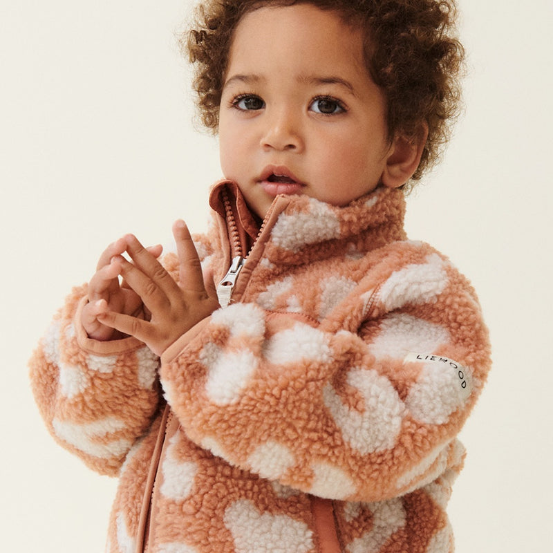 Liewood Kinder Fleece Jacke Nolan Mega leo / Tuscany rose bei Yay Kids