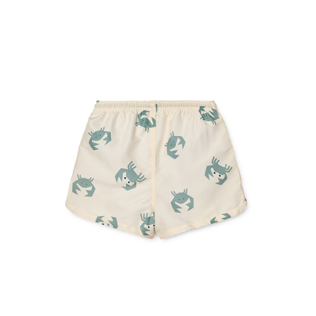 Liewood Board Shorts Aiden Printed Crab / Sandy bei Yay Kids