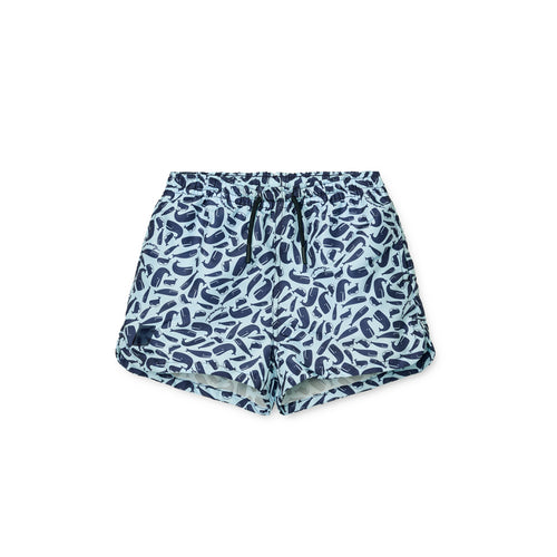 Liewood Board Shorts Aiden Printed Ocean / Pure sky bei Yay Kids