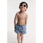 Liewood Board Shorts Aiden Printed Ocean / Pure sky bei Yay Kids