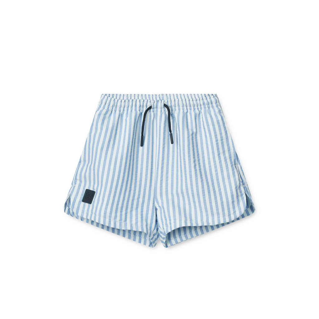 Liewood Board Shorts Aiden Seersucker Stripe Riverside Creme bei Yay Kids