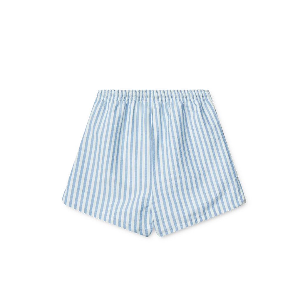 Liewood Board Shorts Aiden Seersucker Stripe Riverside Creme bei Yay Kids
