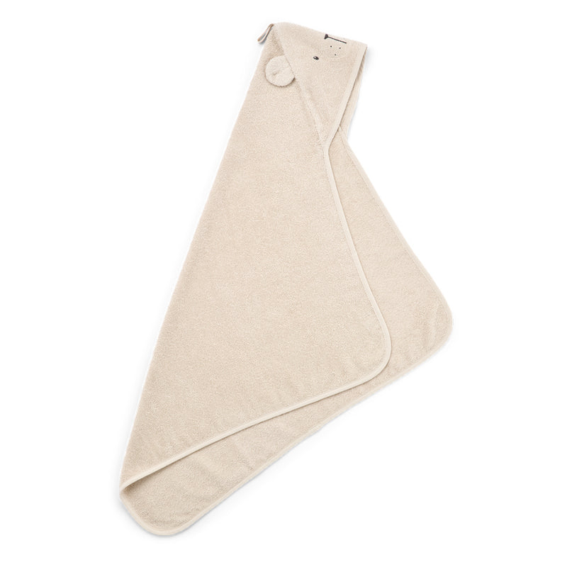 Liewood Baby Badetuch mit Kapuze Albert Polarbear Sandy bei Yay Kids