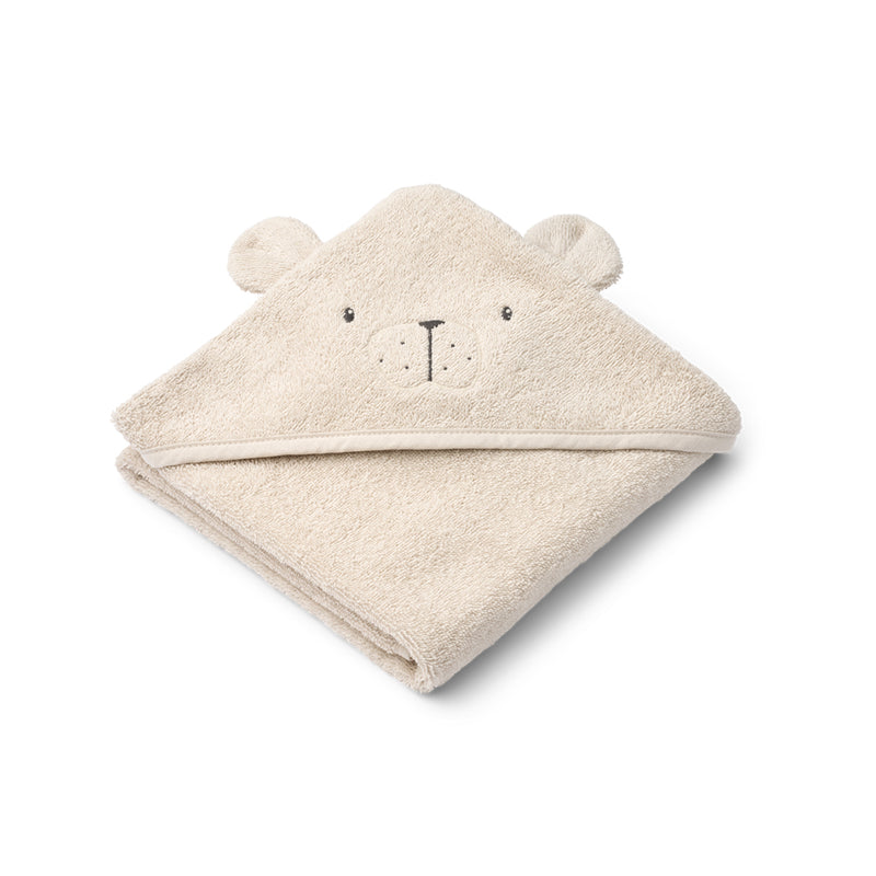 Liewood Baby Badetuch mit Kapuze Albert Polarbear Sandy bei Yay Kids