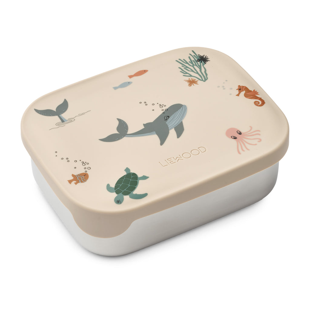 Liewood Kinder Snack Box Arthur Sea creature / Sandy bei Yay Kids