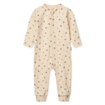 Liewood Kinder Pyjama Birk Jumpsuit Peach mini / Sea shell bei Yay Kids