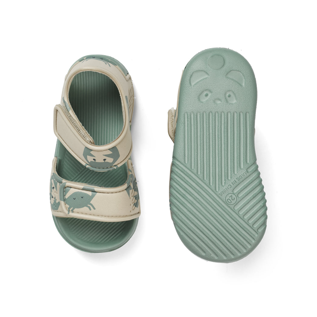 Liewood Kinder Bade Sandalen Blumer Crab / Sandy bei Yay Kids