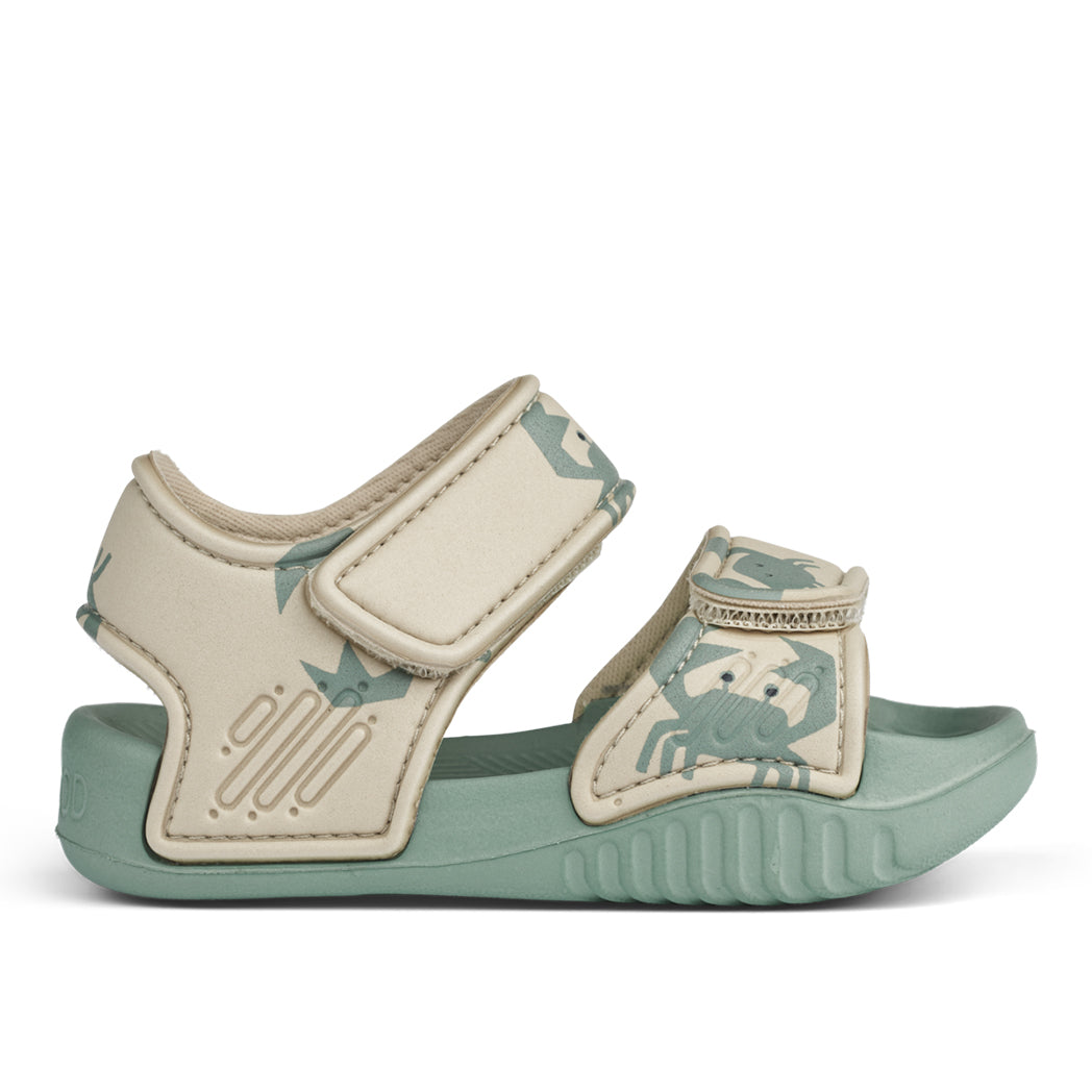Liewood Kinder Bade Sandalen Blumer Crab / Sandy bei Yay Kids