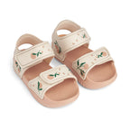 Liewood Kinder Bade Sandalen Blumer Peach/Sea Shell bei Yay Kids