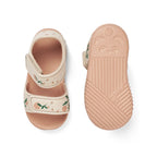 Liewood Kinder Bade Sandalen Blumer Peach/Sea Shell bei Yay Kids