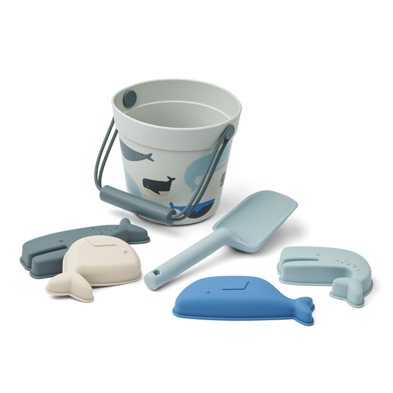 Sandspielzeug Set Dante Whales / Cloud blue
