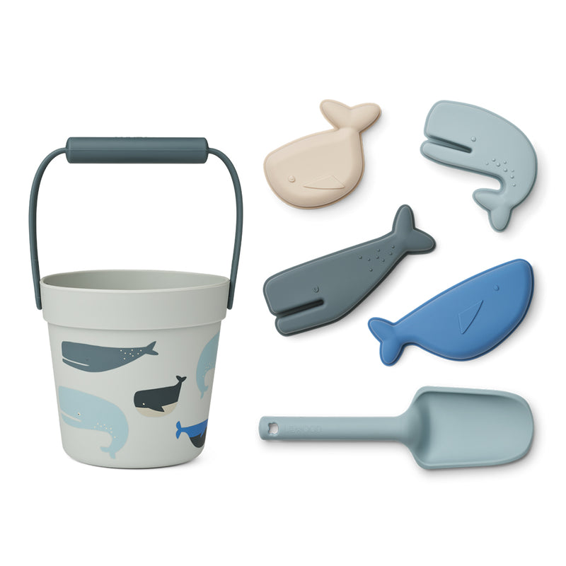 Sandspielzeug Set Dante Whales / Cloud blue