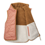 Liewood Kinder Fleece Weste Diana Tuscany rose mix bei Yay Kids