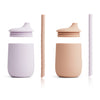 Liewood Baby Silikon Sippy Cup 2 Pack Ellis Light lavender / rose bei Yay Kids