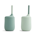 Silicone Sippy Cup Ellis 2 Pack Mint mix