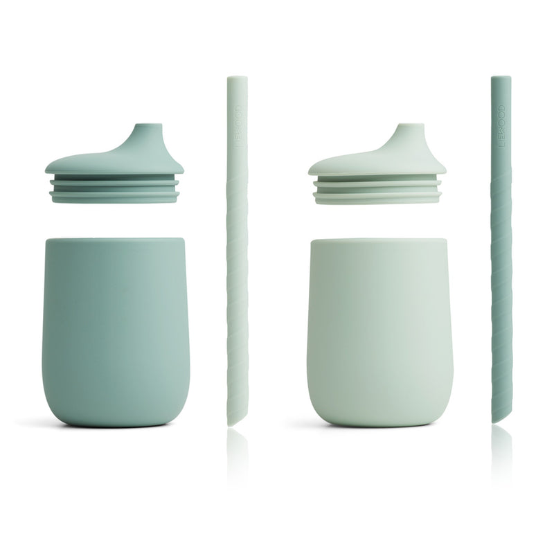 Silicone Sippy Cup Ellis 2 Pack Mint mix