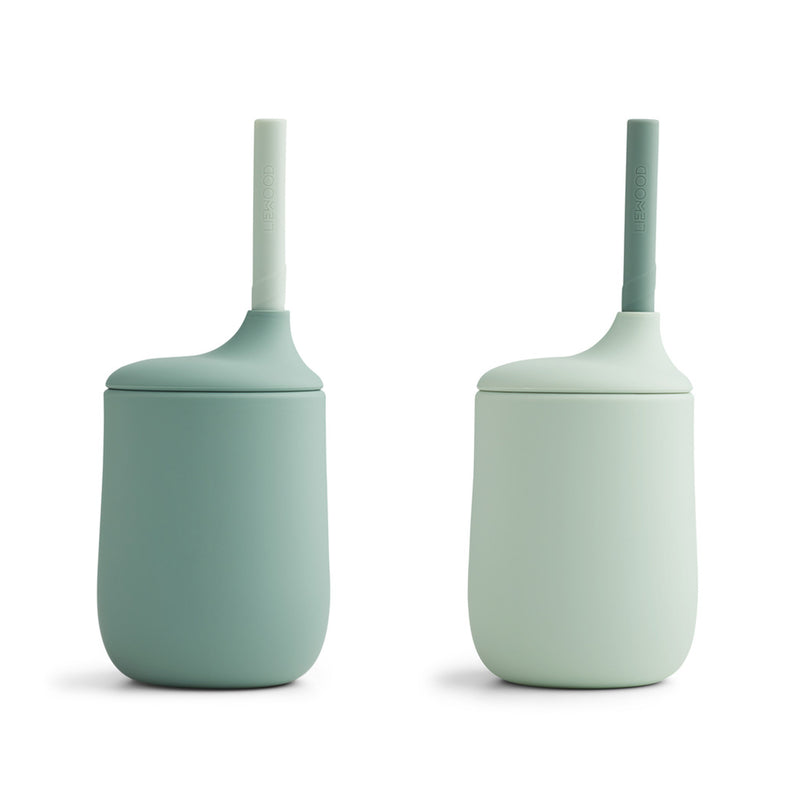Silicone Sippy Cup Ellis 2 Pack Mint mix