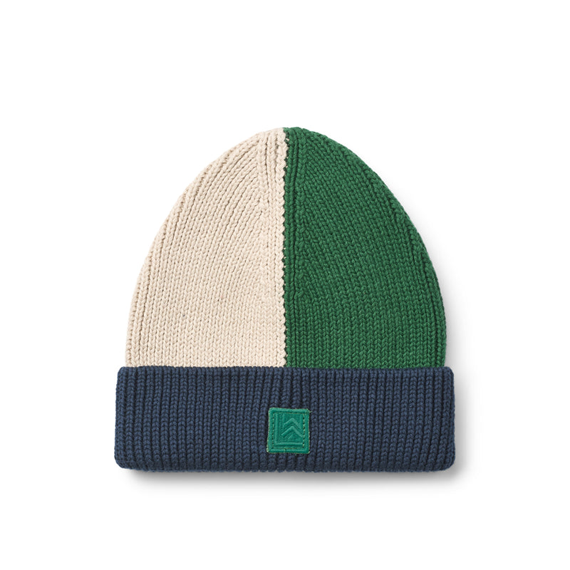 Liewood Kinder Strickmütze Ezra Classic navy multi mix bei Yay Kids