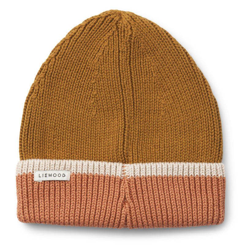 Organic Knit Beanie Ezra Tuscany rose mix