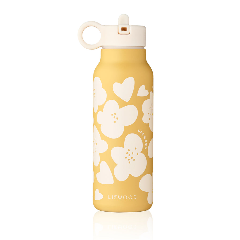 Liewood Trinkflasche Falk Flower / Lemon yellow 350 ml bei Yay Kids