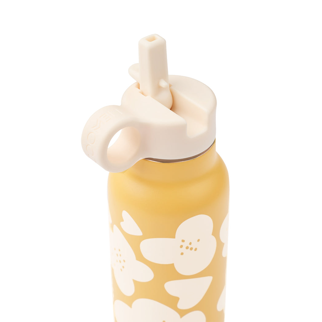 Liewood Trinkflasche Falk Flower / Lemon yellow 350 ml bei Yay Kids