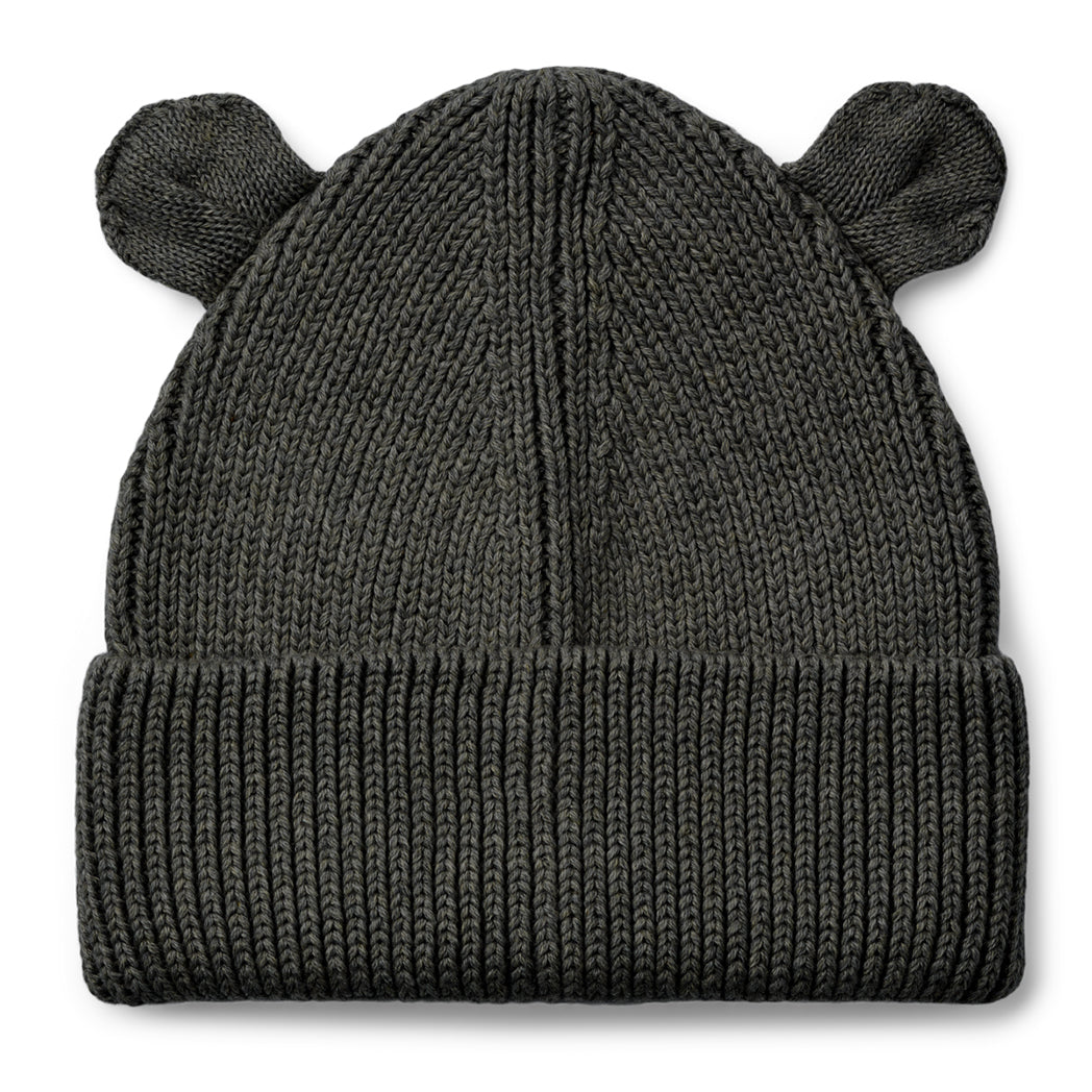 Liewood Kinder Strickmütze Gina Dark Grey Melange bei Yay Kids